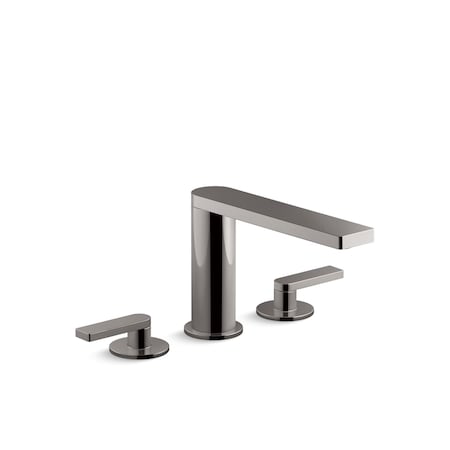 Composed Deck-Mount Bath Faucet With Lever Handles